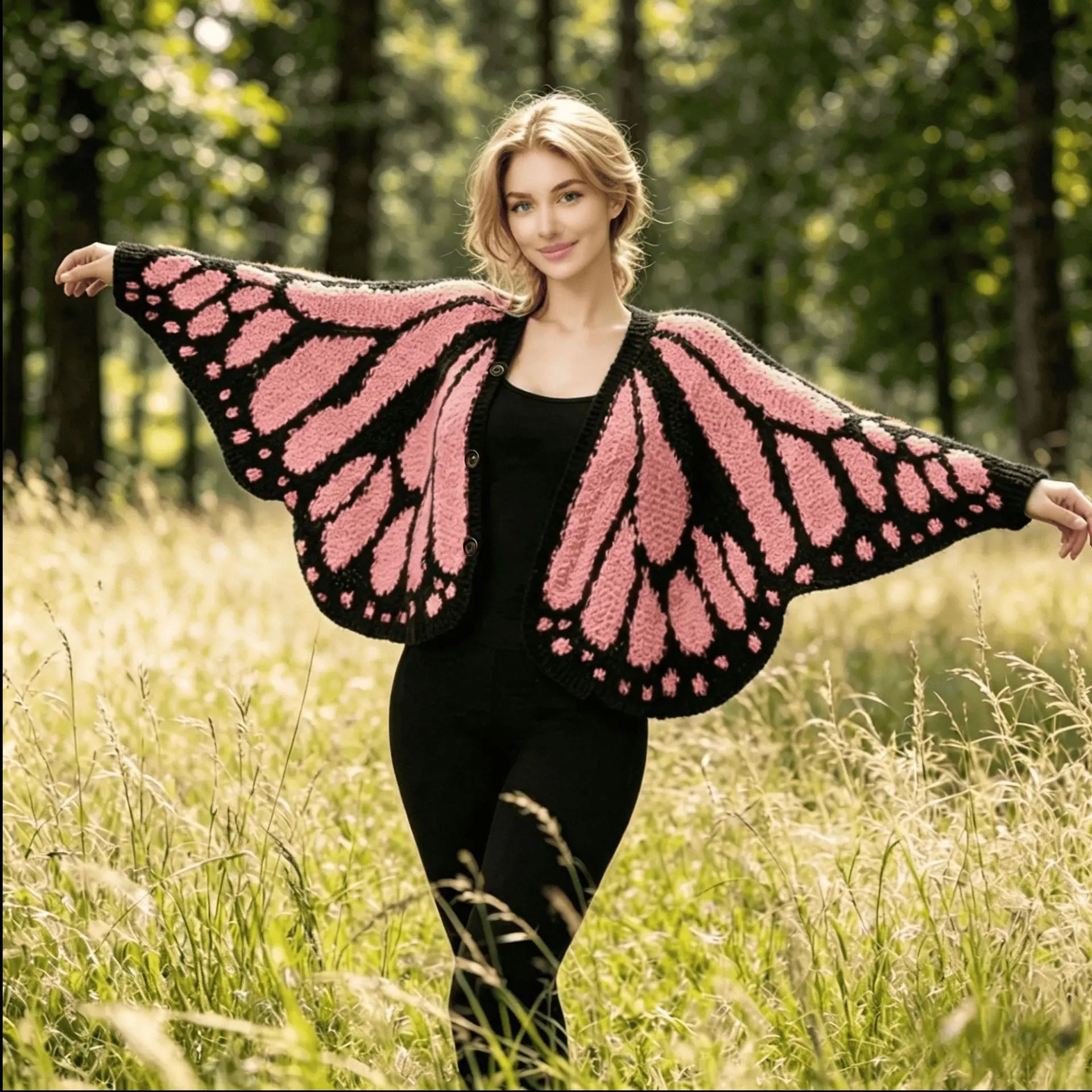 ButterGlow™ Cardigan 🦋✨ – Handmade Elegance, Everyday Comfort