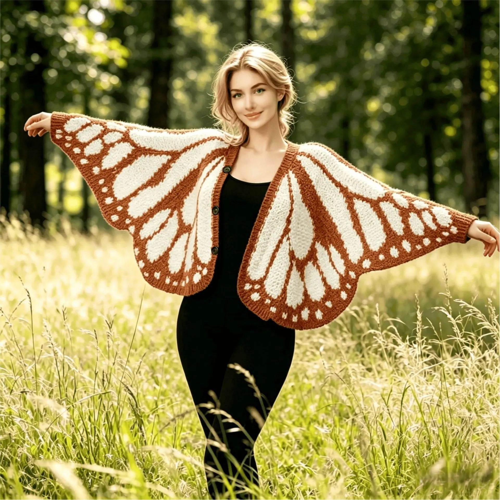 ButterGlow™ Cardigan 🦋✨ – Handmade Elegance, Everyday Comfort