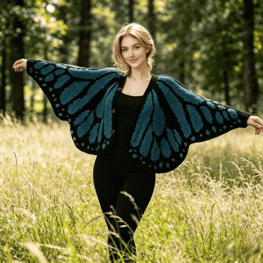 ButterGlow™ Cardigan 🦋✨ – Handmade Elegance, Everyday Comfort