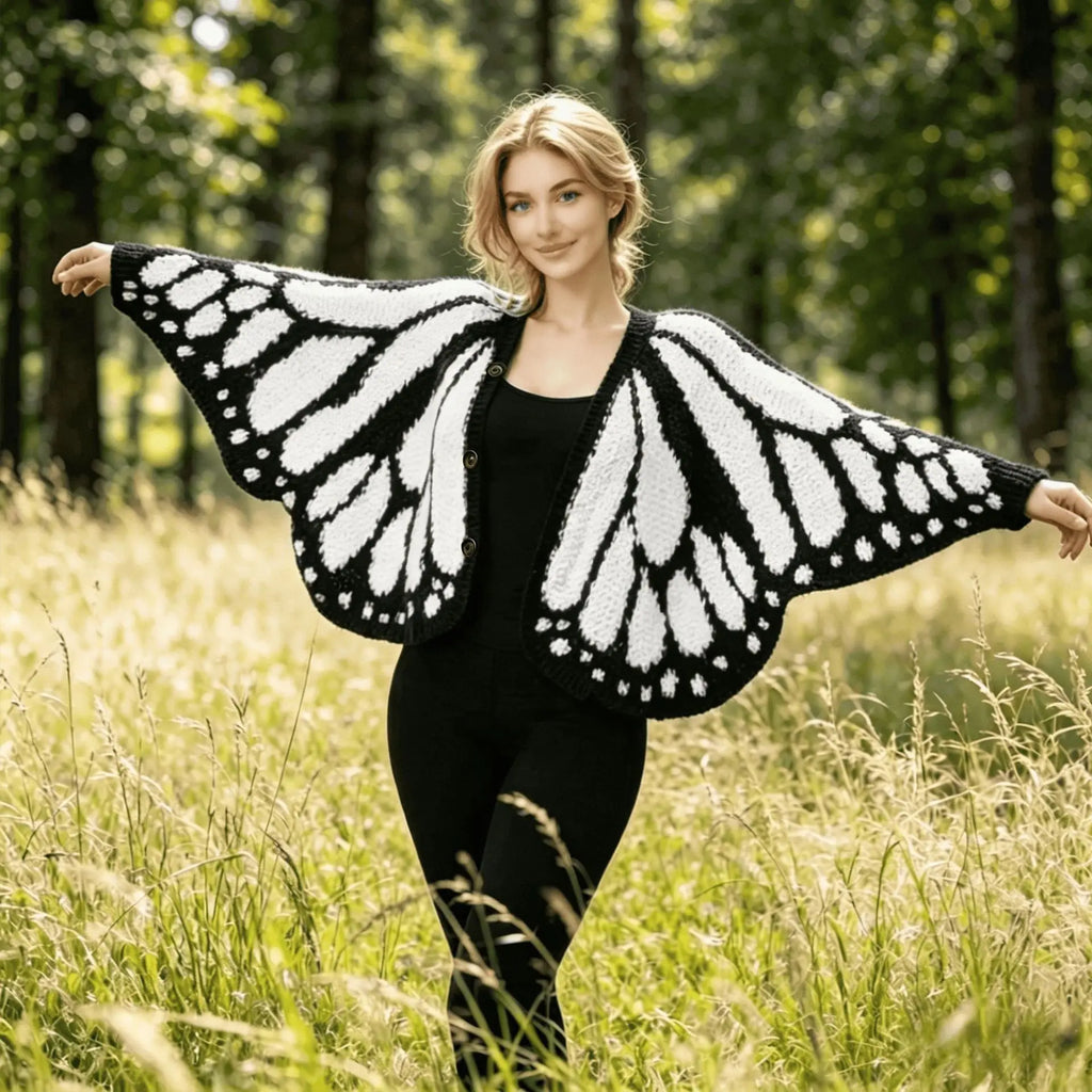 ButterGlow™ Cardigan 🦋✨ – Handmade Elegance, Everyday Comfort