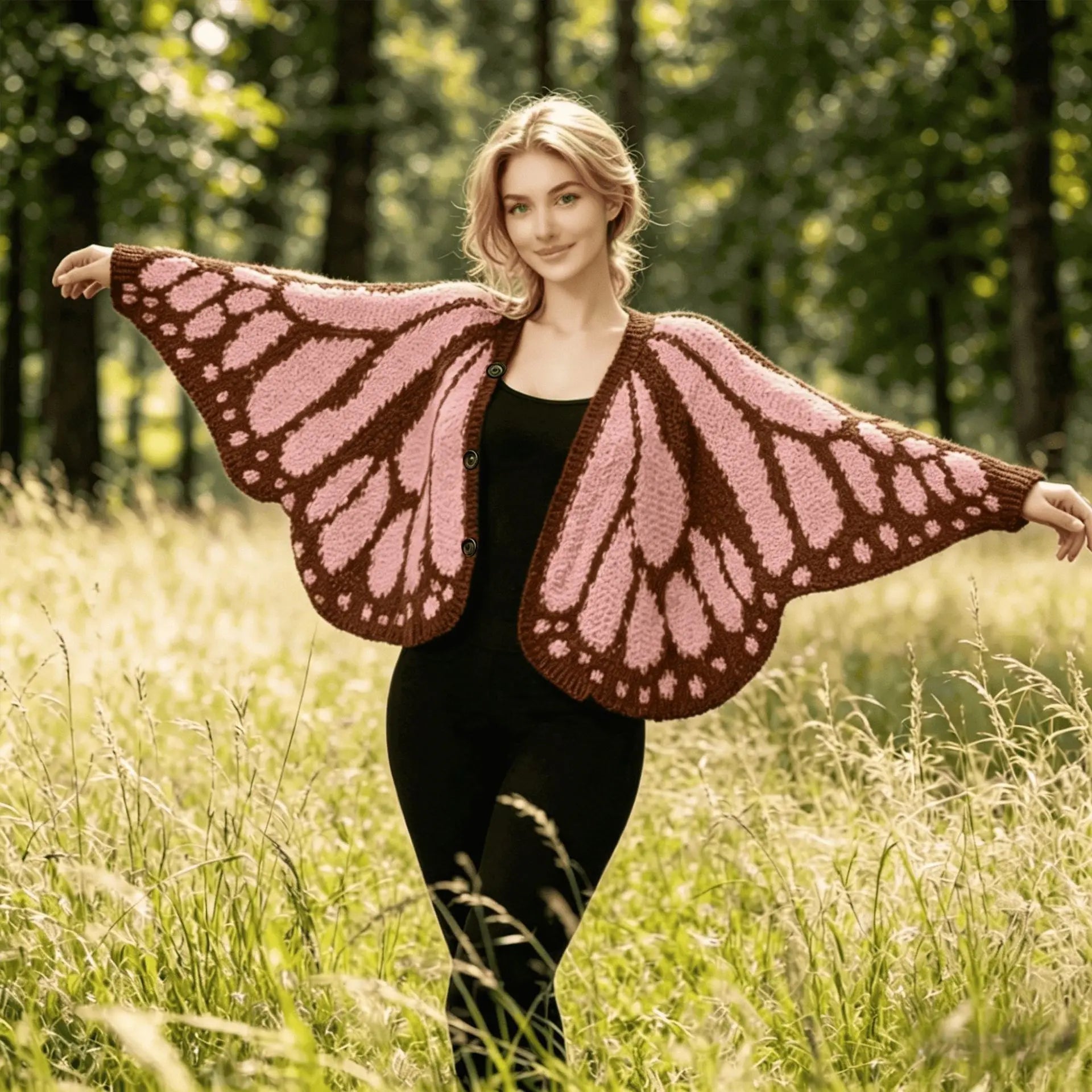 ButterGlow™ Cardigan 🦋✨ – Handmade Elegance, Everyday Comfort