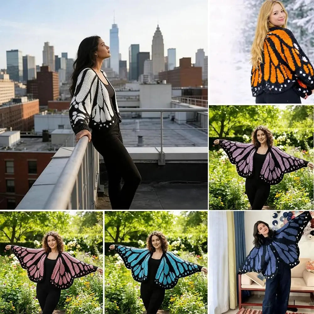 ButterGlow™ Cardigan 🦋✨ – Handmade Elegance, Everyday Comfort